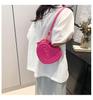 2024 Frühling/Sommer Damen Herzförmige Bonbonfarbene Handtasche: Süße & Modische Kleine Tasche