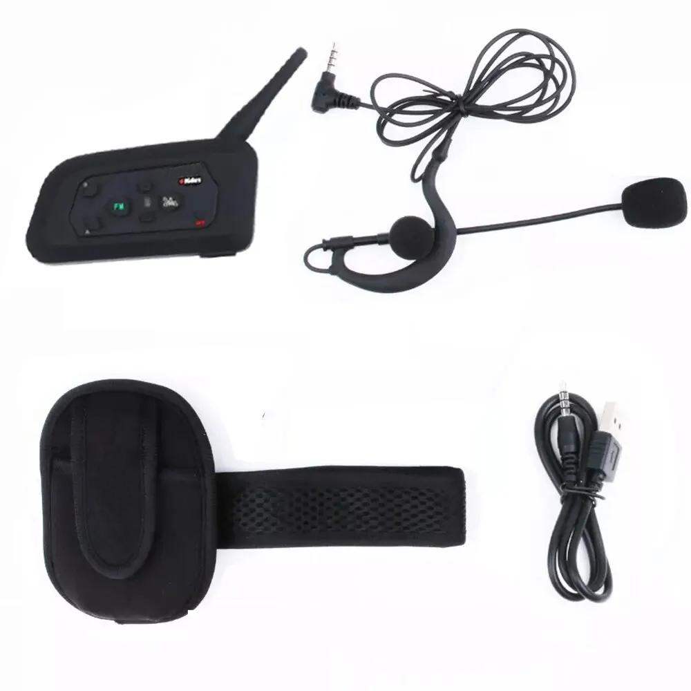 4 Users Football Referee Intercom Headset V4C Full Duplex Bluetooth Headphone Soccer Conference 1200M Coach Judger Interphone