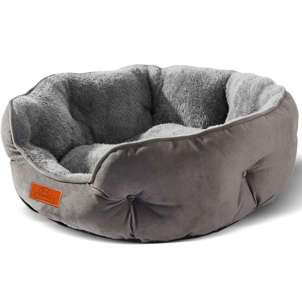 For Pet Bed For Small And Large Pets, Soft, Washable, Non-Slip Base, Water Resistant, Grey, 50 Cm