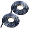 MONOSTORE Waterproof Tape for Gap Door Waterproof Butyl 8mm Wide X 4m 2 Packs Headlights, Cars, Caulking, Anti-Vibration Rubber, Sealing, Rubber,