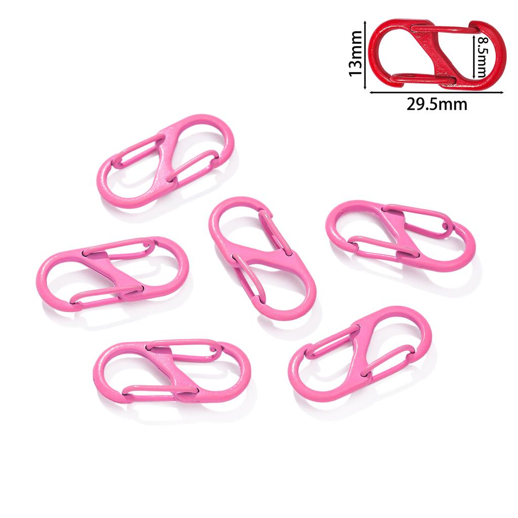 5Pcs/lot Colorful S Shape Spring Clasp End Clasps Hooks Chain Connectors For Bracelet Necklace DIY Jewelry Making Supplies
