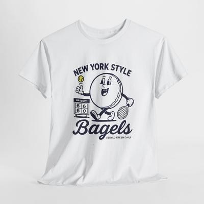 Us Open Bagel Tee Shirt - Tennis Fan Cotton Tshirt, Sports Lover Gift, Funny