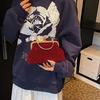 Luxury Design Women's Evening Clutch Purse Dinner Party Ladies Small Clip Shoulder Bag Handbags Retro Female Chain Crossbody Bag KTB