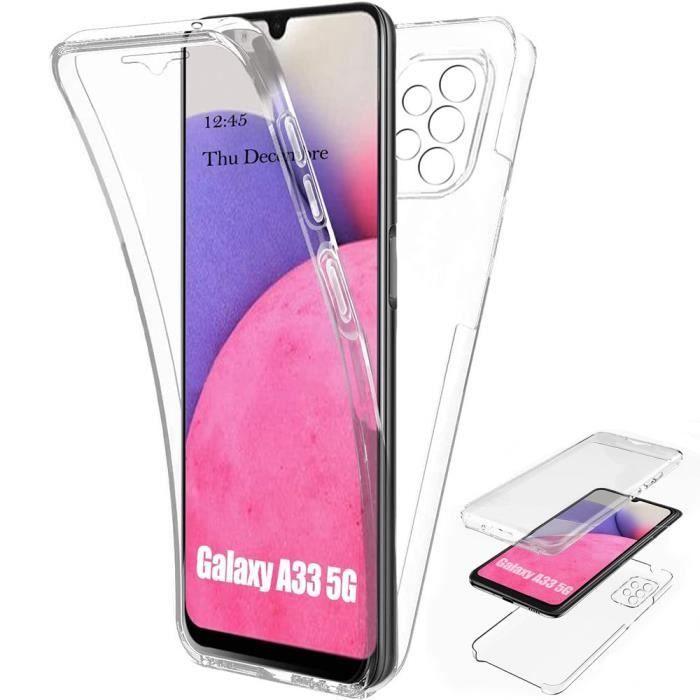 Coque pour Samsung Galaxy A33 5G - Intégrale Silicone 360 Degré Transparente Antichoc