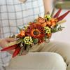 Moc Bloques de Flores Flores Secas Artificiales Decoración del Hogar Colección de Bloques de Construcción Rosa y Gerbera Set de Manualidades Regalo de Cumpleaños Juguetes