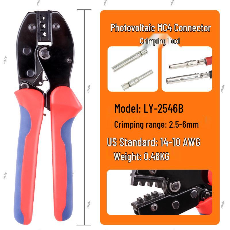 Crimping Tool for MC4 Photovoltaic Cable and Connector Terminals LY-2546B