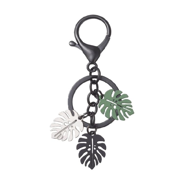 

Leaves Pendant Fashion Accessory Leaves Keyring Alloy Texture Key Pendant Perfect for Youthful Adults and Friend Present