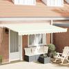 Retractable Awning Cream 400 x 200 cm Fabric