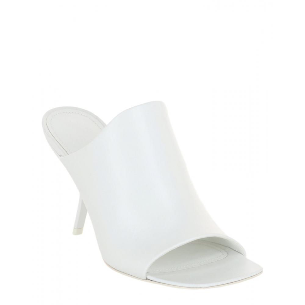 Salvatore Ferragamo Era Leather Mules White