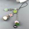 Handmade Beaded Cat Lanyard Phone Pendant Bead Bag Charm Cell Phone Chain Girl Gifts