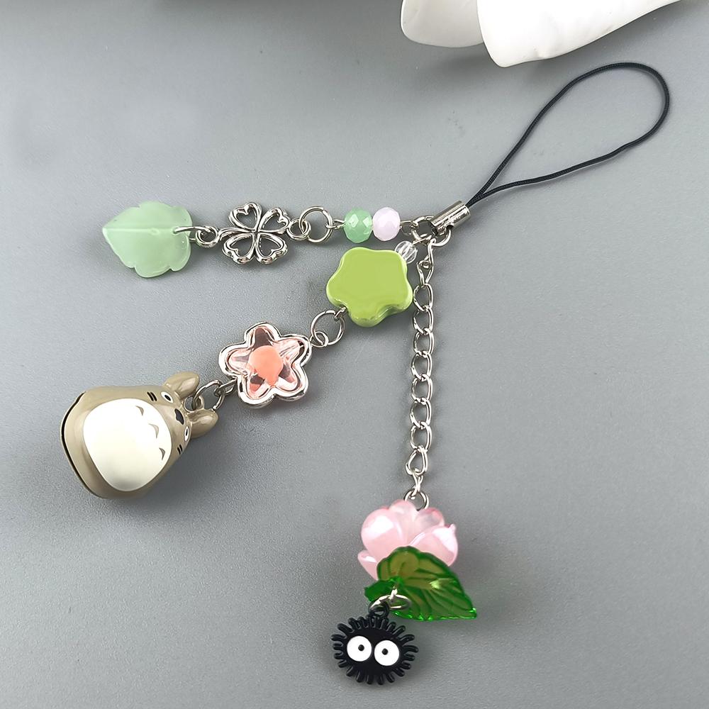 Handmade Beaded Cat Lanyard Phone Pendant Bead Bag Charm Cell Phone Chain Girl Gifts