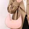 Classic Leather Crescent Hobo Bag with Adjustable Strap Underarm Bag Sleek Minimalist Shoulder Purse for Work Casual Commute