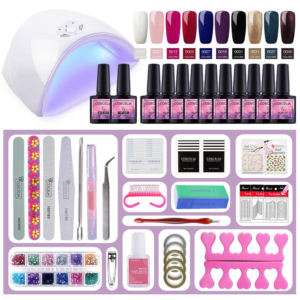 

Набор для маникюр ногтей гель польский набор гель лака набор 10Color УФ гель польский 36W светодиодная лампа набор для ногтей