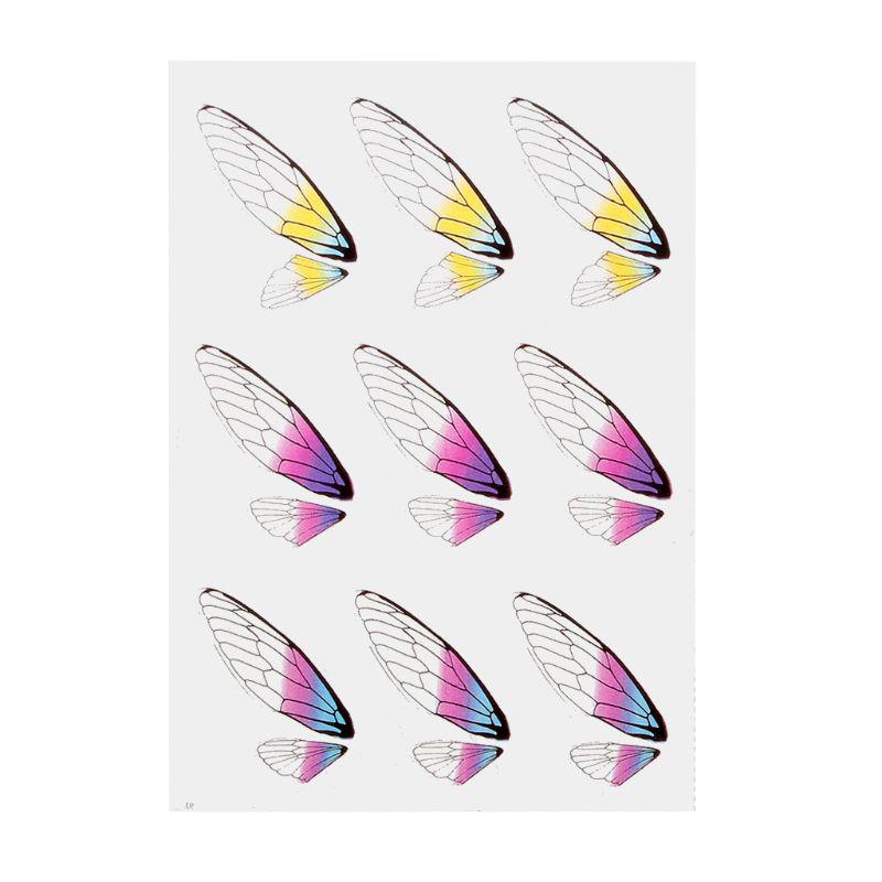 Resin Art Supplies for Butterfly Simulated Wings Transparent Resin Stickers for Card Making Scrapbook DIY Jewelry