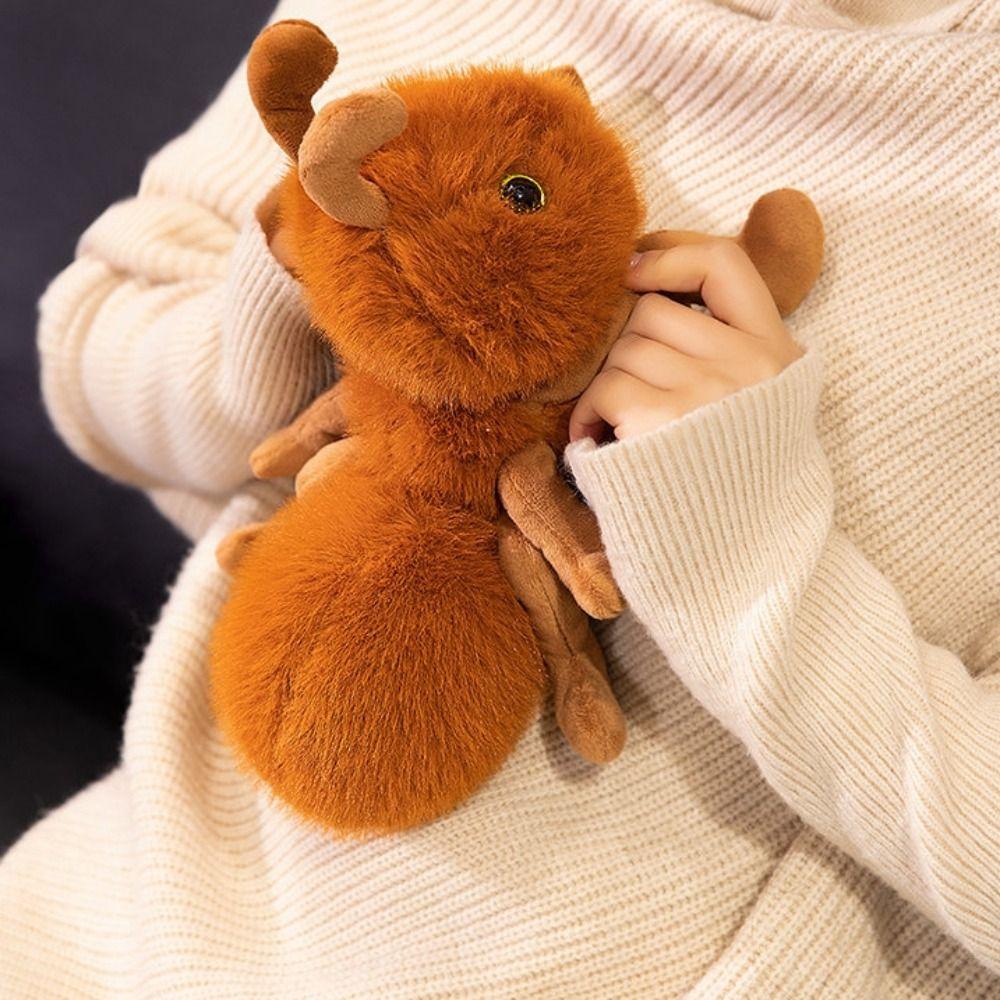 Fluffy Baby Hippo Plush Doll Stuffed Hippo&Ant Plush Pillow Lilttle Ant Plush Toys Children