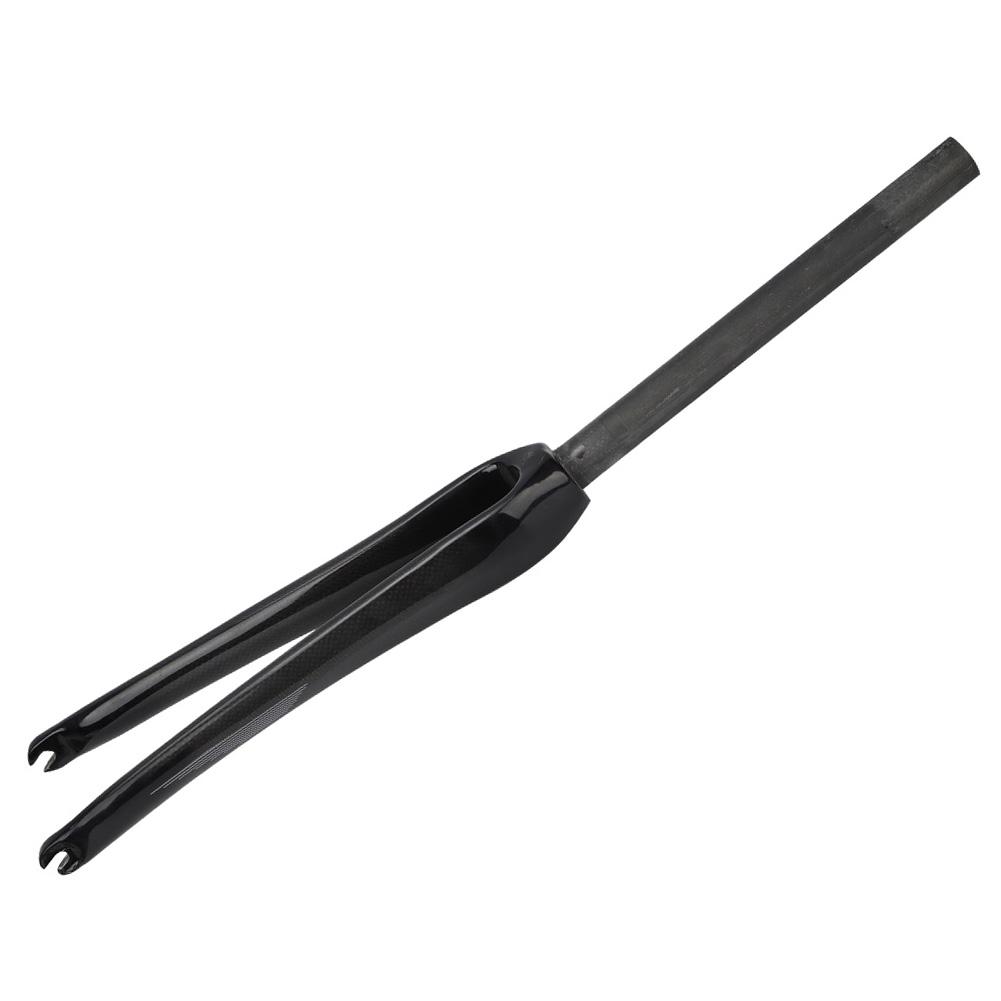 Carbon Fiber 700C Road Bicycle C Brake Straight Tube Hard Front Fork Bike Cycling EquipmentRed Sign