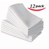 12 STUKS 50x50cm RESTAURANT DINERDOEK LINNEN WIT 50x50cm PREMIUM HOTEL NIEUWE SERVETTEN