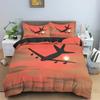 3D Airplane Printed Bedding Set Kids Adults 2/3pcs Duvet Cover With Pillowcase Comforter Bedding Quilt Cover Luxury Bedding Set