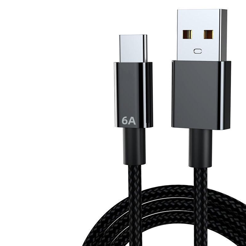 

Crystal Shine 120W USB-C Data Cable, 6A Super Fast Charger for Huawei Honor 1m