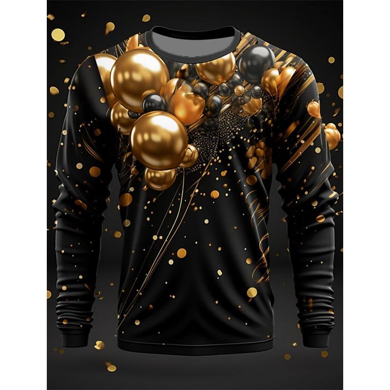 Fashion Pattern T-Shirt For Men Funny Animal 3D Printed T Shirts Casual Harajuku Loose Tees O-Neck Tops Long Sleeves Clothing