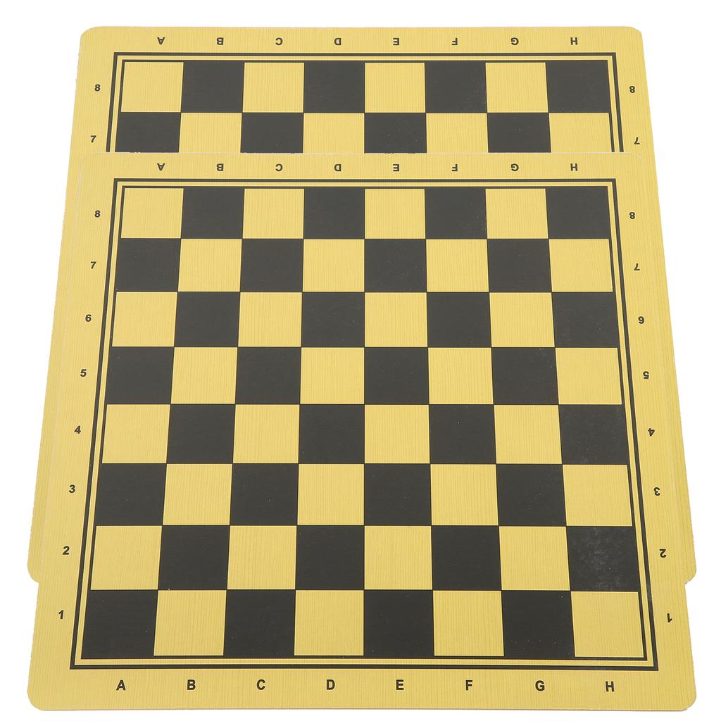 2Pcs Wooden Twosided Chess Board Backgammon Dual Purpose Checkerboard Accessory