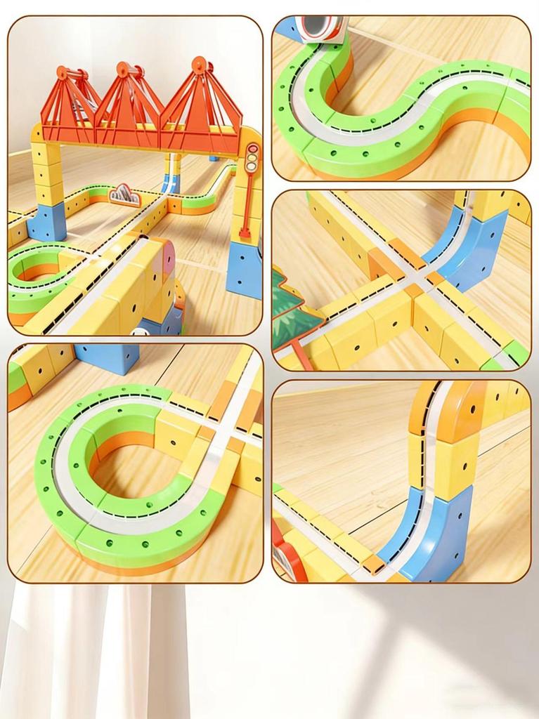 Versatile Magnetic 3D Track Car: Children's High-Speed Electric Rail Toy
