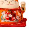 Lucky Cat Coin Bank 4.5in Exquisite Cute Bring Luck Good Wish Ceramic Fortune Cat Saving Pot Desk