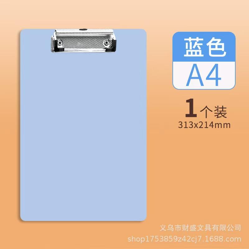 Simples A4 A5 A6 Bill Clipboard Bloco de notas Clip Board Folha solta Caderno Arquivo Grampos de escrita Suporte de papel Material escolar de escritório