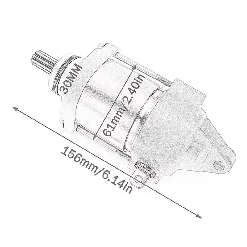 Lightweight 12V Motorbike Starter Motor for WR450 WR450F YZ450 YZ450FX Easy Installation 2GC-81890-00-00 2GC-81890-01-00
