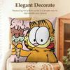 Cartoon GGarfield Cat Cushion Cover Natural Linen Organic Fabric DoubleSided Printing Sofa Home Decor Gift Pillow Case