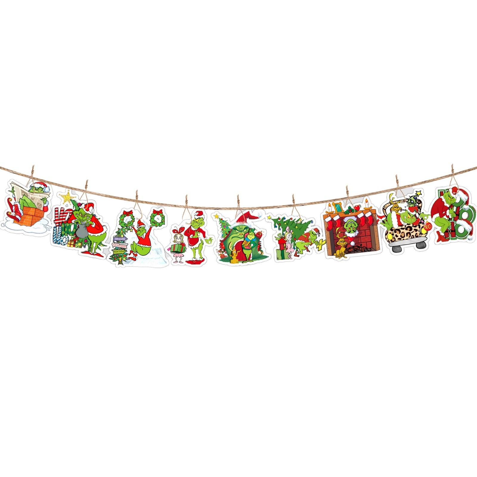 

10 шт Рождественские украшения Добро пожаловать в рождественские украшения Товары для вечеринок Украшения для рождественской вечеринки One Size