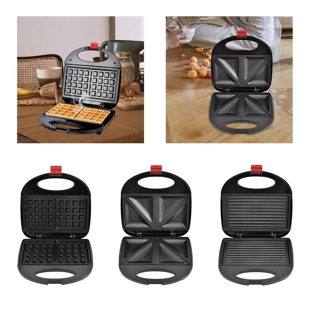 Electric Panini Press Breakfast Maker Machine for Sandwich Omelette Pancakes