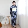 Yukata Set Blue with White and Light Blue Love Yukata Set [Brilliant Peace] "Wa Nadeshiko" Women's "Navy Chrysanthemums" Heart-Pounding 2-Piece