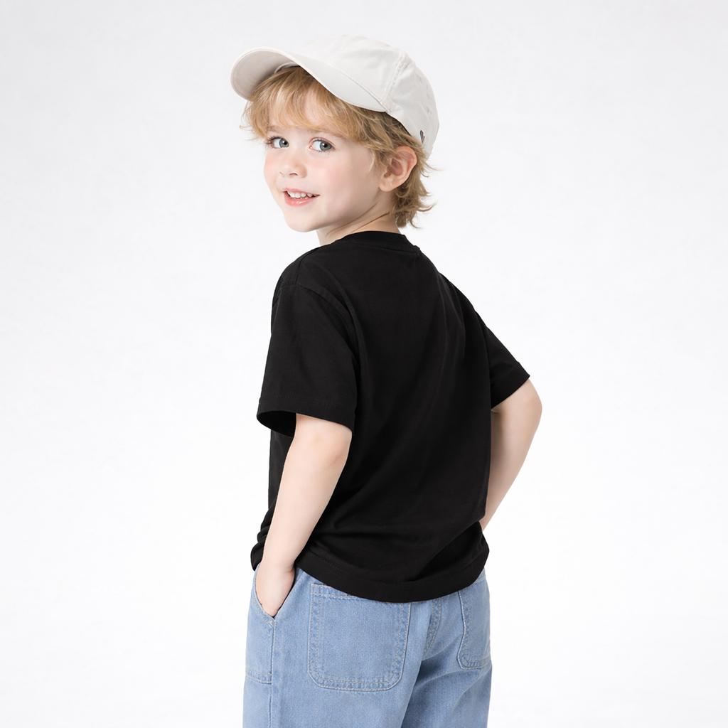 Bluey Official Kids Dog Cartoon Graphic T Shirt Cotton Short Sleeve Tee Black White Summer Casual Wear