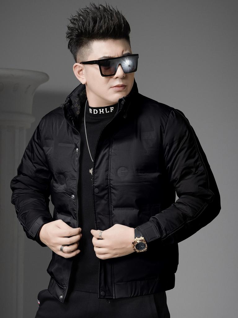 European Fashion Duck Down Cold-Proof Jacket for Men 2025 Winter New Style Hoodless Stand-Up Collar Warm Down Jacket for Men