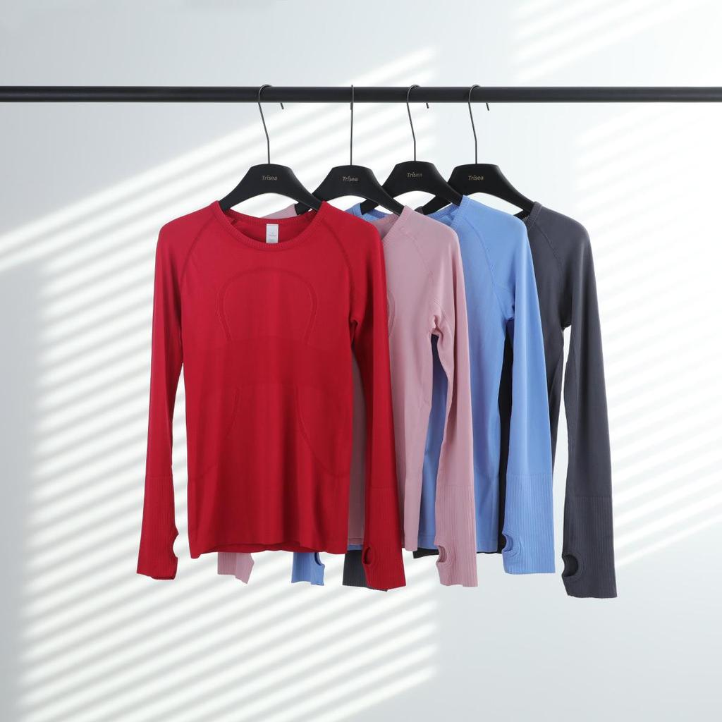 LU Damen Quick-Drying Rundhals Sport Yoga T-Shirt - Enganliegend & Atmungsaktiv