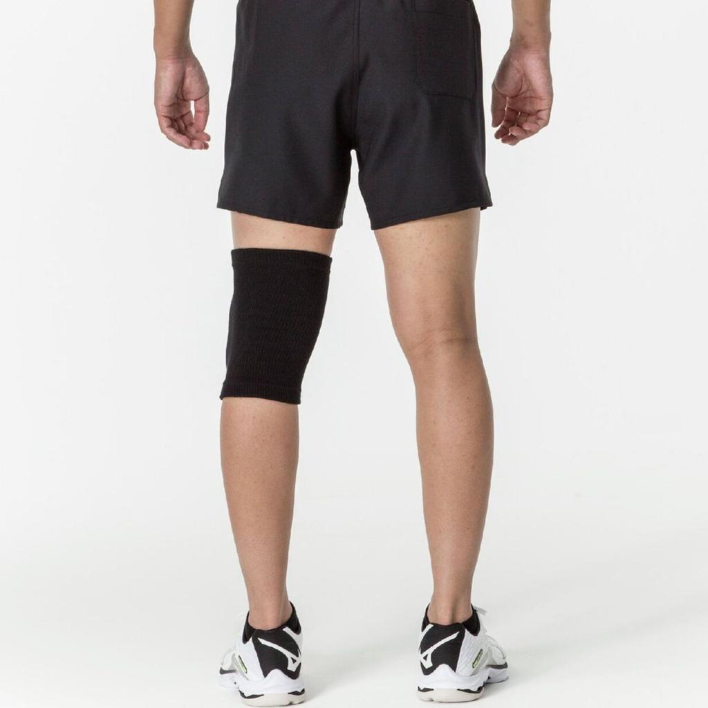 Mizuno Volleyball Knee Support V2MYA000 Black X 1 Pc (with Pads, Unisex) White,
