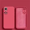Soft Square Liquid Silicone Phone Case For Huawei Honor 80 70 60 50 Pro SE Cover