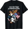 Ich setze das Tism in Patriotismus Sportliches Adler T-Shirt