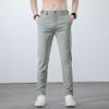 Sommer-Leicht-Freizeithose für Herren mit elastischem Bund Leicht gerader Schnitt Ultra-dünner Eis-Seidenstoff