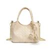 IELGY Woven Pattern Commuter Casual Large Capacity Simple Portable Shoulder Messenger Bag