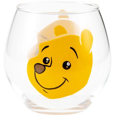 Disney the Juice Approximately 9x9cm Hungry Funny Winnie the Pooh Winnie the Pooh Birthday Made In SAN4664 "Winnie Pooh" Double-Sided Glass, Large,