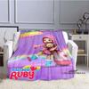 Cartoon Series Rainbow Ruby Children's Blanket Lulu and Bear Cute Blanket Intelligence and Adventure Blanket Photo A-1