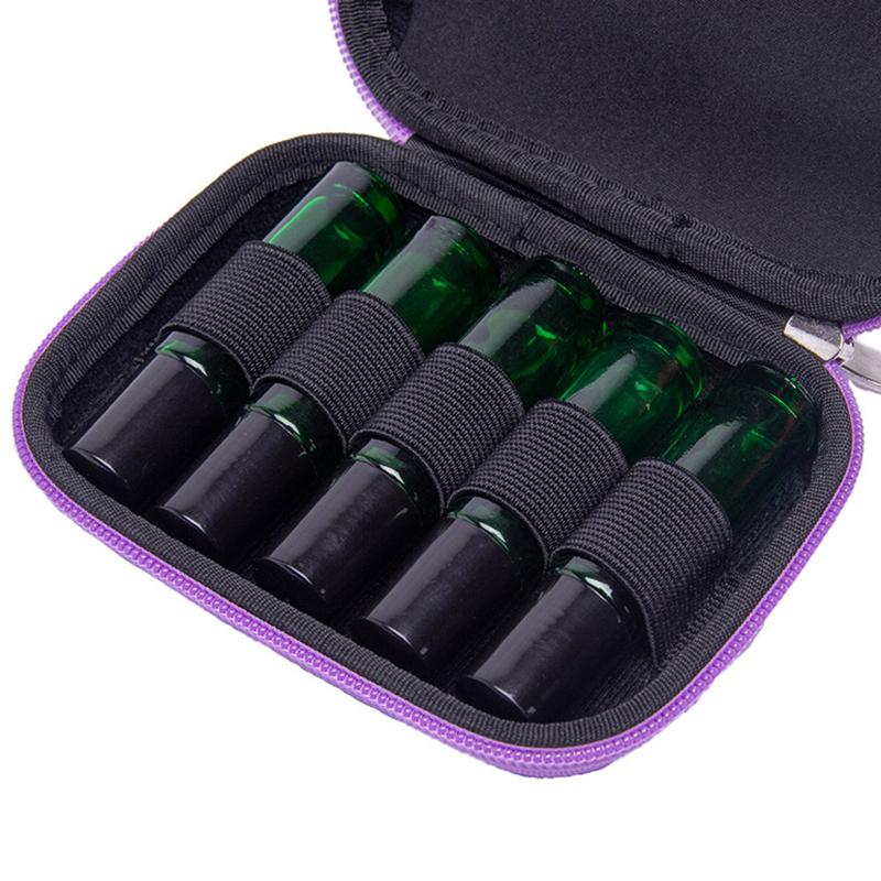 10 Fächer für 10 ml - 15 ml Universelle ätherische Öl-Aufbewahrungstasche Aromaöl-Flaschen-Organizer Reise-Tragetasche Eva-Box Make-up-Koffer