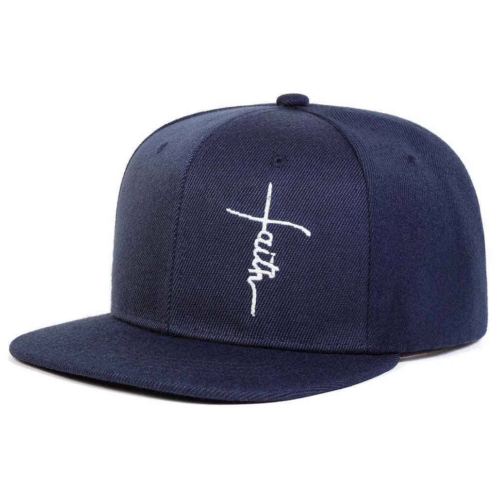 Unisex Faith Letter Cross Embroidery Hip-Hop Hats Spring Autumn Outdoor Adjustable Casual Baseball Caps Sunscreen Hat Sports Cap