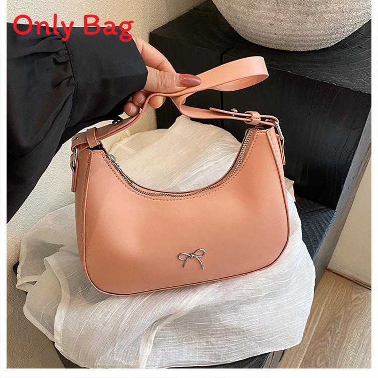 French Chic Fashion Pu Leather Crossbody Bag With Bow Decor For Daily Use