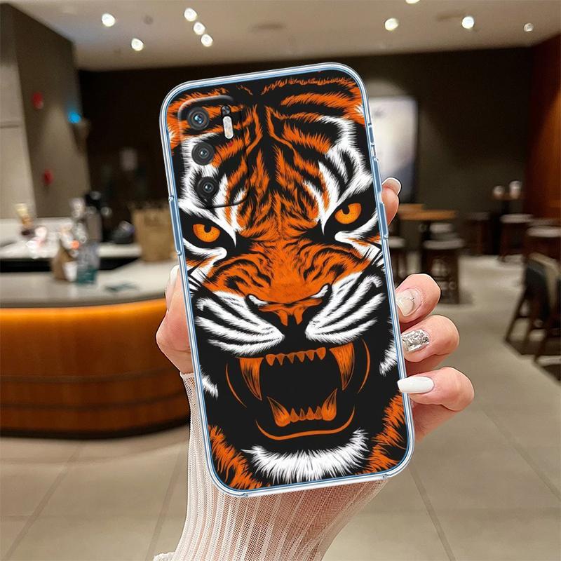 

UP5 Animal Tiger Transparent Phone Case for Samsung Galaxy A04 A04S A14 A23 A34 A54 M23 M33 M52 M53 Galaxy A04