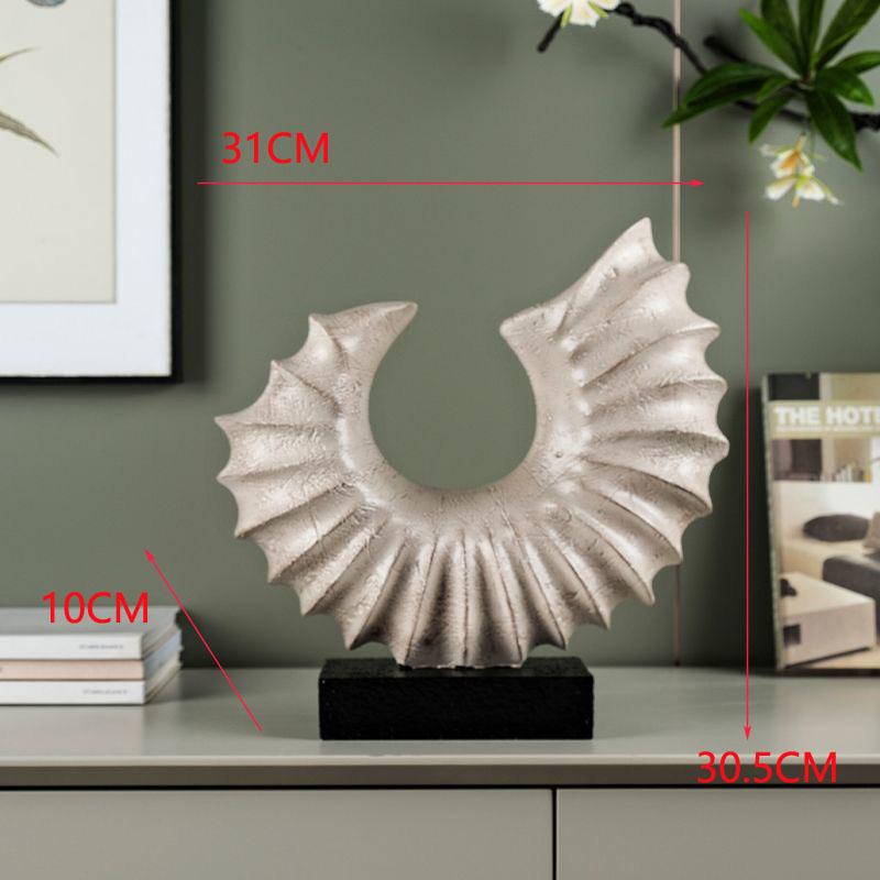 

Современный Высококачественный Легкий Люкс Входной ТВ-шкаф Смоляная Раковина-Скульптура Рабочий Стол Ракушки Украшения Художественные Поделки Домашний Декор