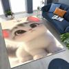 3D Kawaii Cute Kitten Paw Printed Carpet Baby Room Crawling Mat Living Room Bedroom Rug Suitable for Cat Lovers' Home Decoration