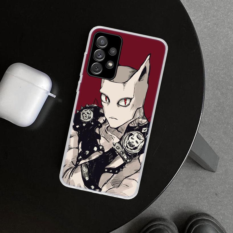 JoJo Kira Yoshikage Killer Queen Phone Case Cover for Samsung Galaxy A12 A22 A32 A52 A72 A02S A51 A50S A31 A20S A10S Note 20 Ult